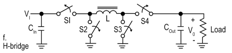 Basic H-bridge buck-boosted circuit with one inductor Basic H-bridge buck-boost circuit with one inductor